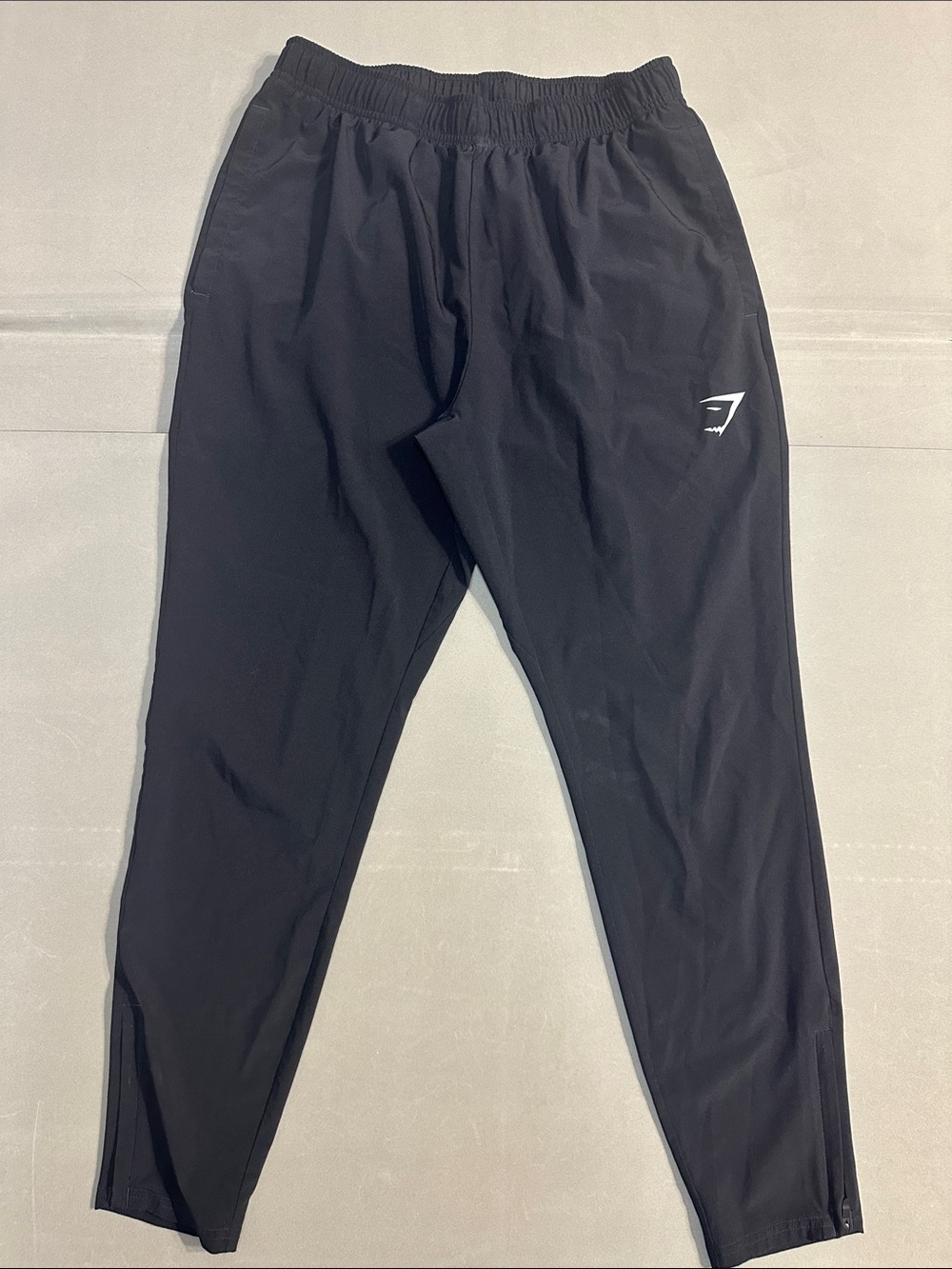Gymshark Arrival Men's Black Tapered Joggers with Logo S